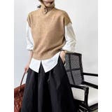 キャメル | ニットハイネックベスト | Ulysses