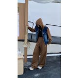 切り替えデニムフード付きジャケットワイドパンツセットアップ | Ulysses | 詳細画像3 