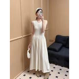 オフホワイト | ニット袖なしワンピース | Ulysses