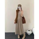 ベージュ | ニット袖なしワンピース | Ulysses