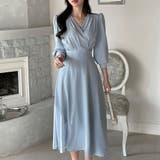 ブルー | Vネックワンピース | Ulysses