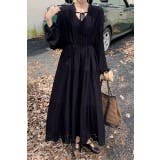 ブラック | リボンロングワンピース | Ulysses