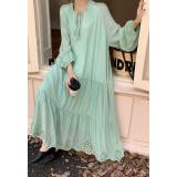 ライトグリーン | リボンロングワンピース | Ulysses