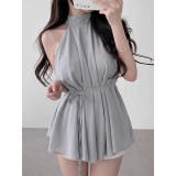 グレー | リボン袖なしホルターネックトップス | Ulysses