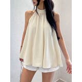 アイボリー | リボン袖なしホルターネックトップス | Ulysses