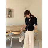 クルーネックシングルブレストショートトップス | Ulysses | 詳細画像9