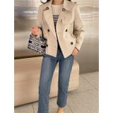 ベージュ | ダブルブレストショートジャケット | Ulysses