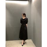 ブラック | シングルブレストシャツワンピース | Ulysses