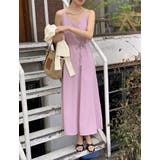 パープル | リボンVネックキャミワンピース | Ulysses