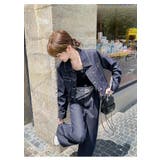 デニム襟付きジャケットワイドパンツセットアップ | Ulysses | 詳細画像1 