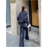 デニム襟付きジャケットワイドパンツセットアップ | Ulysses | 詳細画像8 