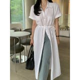 ホワイト | リボンシャツワンピース | Ulysses