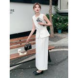 オフホワイト | ノースリーブベストスカートセットアップ | Ulysses