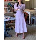 パープル | シャツトップススカートセットアップ | Ulysses