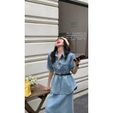 デニムシャツトップススカートセットアップ | Ulysses | 詳細画像4 