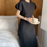 ブラック | パフスリーブリボンワンピース | Ulysses