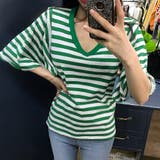 グリーン | フレア袖VネックTEE | Ulysses
