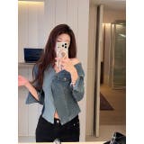 オフショルダーVネックデニムトップス | Ulysses | 詳細画像4