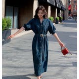 ベルト付Vネックデニムワンピース | Ulysses | 詳細画像5