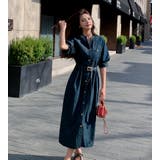 ベルト付Vネックデニムワンピース | Ulysses | 詳細画像7