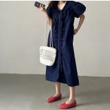 フリルVネックパフスリーブワンピース | Ulysses | 詳細画像1 