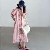 ピンク | フリルVネックパフスリーブワンピース | Ulysses