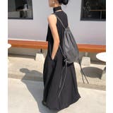 リボンクルーネック袖なしバックジップスワンピース | Ulysses | 詳細画像1 