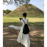 リボンクルーネック袖なしバックジップスワンピース | Ulysses | 詳細画像5 