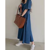 スクエアネックラインバックジップスデニムワンピース | Ulysses | 詳細画像2 