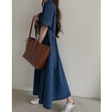 スクエアネックラインバックジップスデニムワンピース | Ulysses | 詳細画像5 