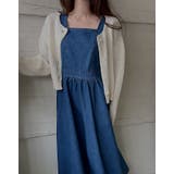 スクエアネックラインバックジップスデニムワンピース | Ulysses | 詳細画像6 