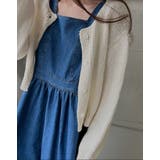 スクエアネックラインバックジップスデニムワンピース | Ulysses | 詳細画像7 