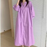 シンプルVネック中長袖ワンピース | Ulysses | 詳細画像3 