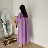 シンプルVネック中長袖ワンピース | Ulysses | 詳細画像4 