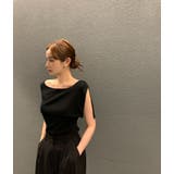 ブラック | スリット袖なしトップス | Ulysses