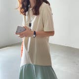 シンプルパッチワーク配色ワンピース | Ulysses | 詳細画像3
