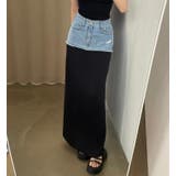 ポケットデニムパッチワークスカート | Ulysses | 詳細画像1 