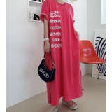 レッド | プリントスリットクルーネックTシャツ | Ulysses