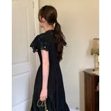 Vネックジャカード半袖ワンピース | Ulysses | 詳細画像2 