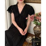 Vネックジャカード半袖ワンピース | Ulysses | 詳細画像9 