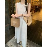 バック中空クルーネック袖なしワンピース | Ulysses | 詳細画像7