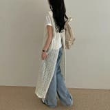 バック中空クルーネック袖なしニットワンピース | Ulysses | 詳細画像4