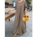 クルーネックプリーツクルーネックワンピース | Ulysses | 詳細画像5 