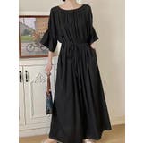 ブラック | クルーネッククルーネックワンピース | Ulysses