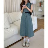 ベルト付きシングルブレストポケットデニムワンピース | Ulysses | 詳細画像4 