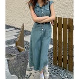 ベルト付きシングルブレストポケットデニムワンピース | Ulysses | 詳細画像6 