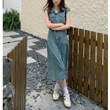 ベルト付きシングルブレストポケットデニムワンピース | Ulysses | 詳細画像7 