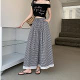 リボンチェック柄ワイドレッグ | Ulysses | 詳細画像2 