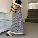 リボンチェック柄ワイドレッグ | Ulysses | 詳細画像4 