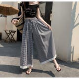 リボンチェック柄ワイドレッグ | Ulysses | 詳細画像9 